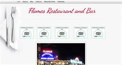 Desktop Screenshot of flamesrestaurantbar.com
