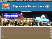 Tablet Screenshot of flamesrestaurantbar.com